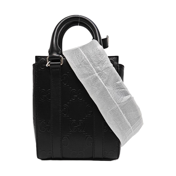 Monogram Calfskin Tote Bag Mini Black