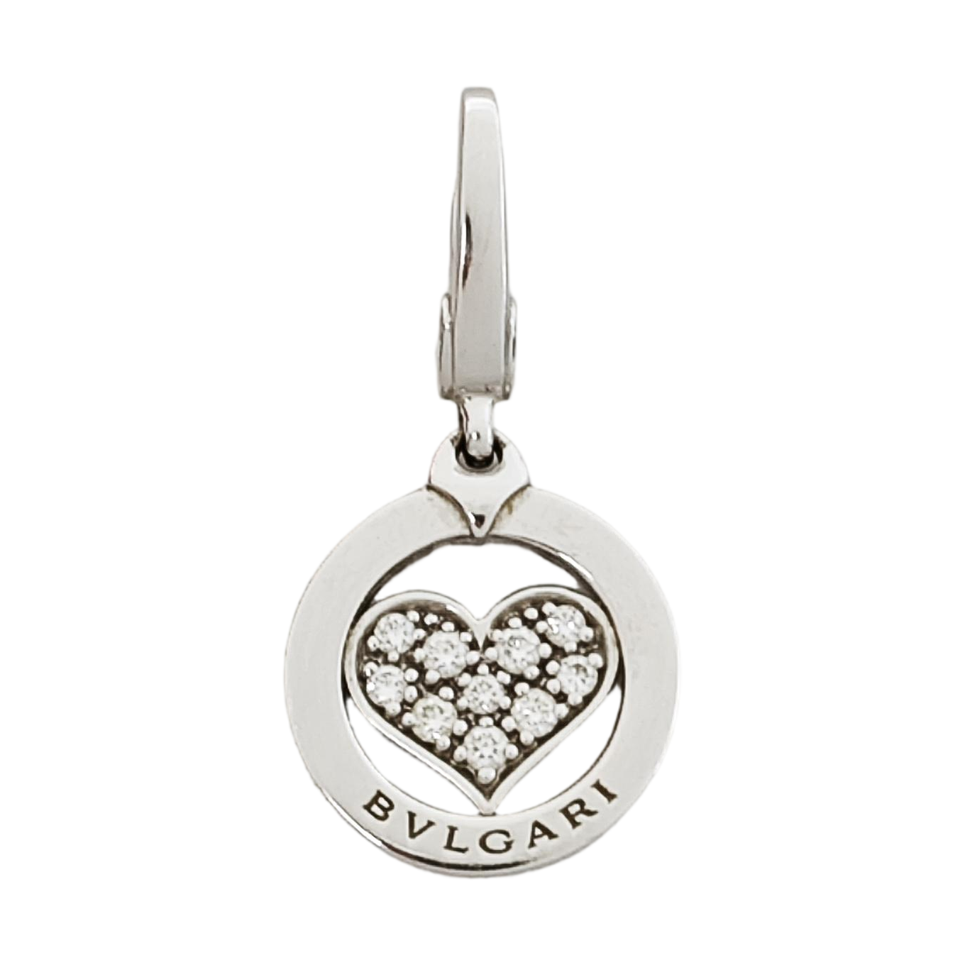 18k White Gold Silver Pendant