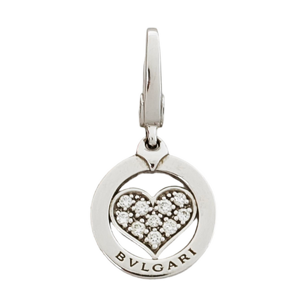 18k White Gold Silver Pendant