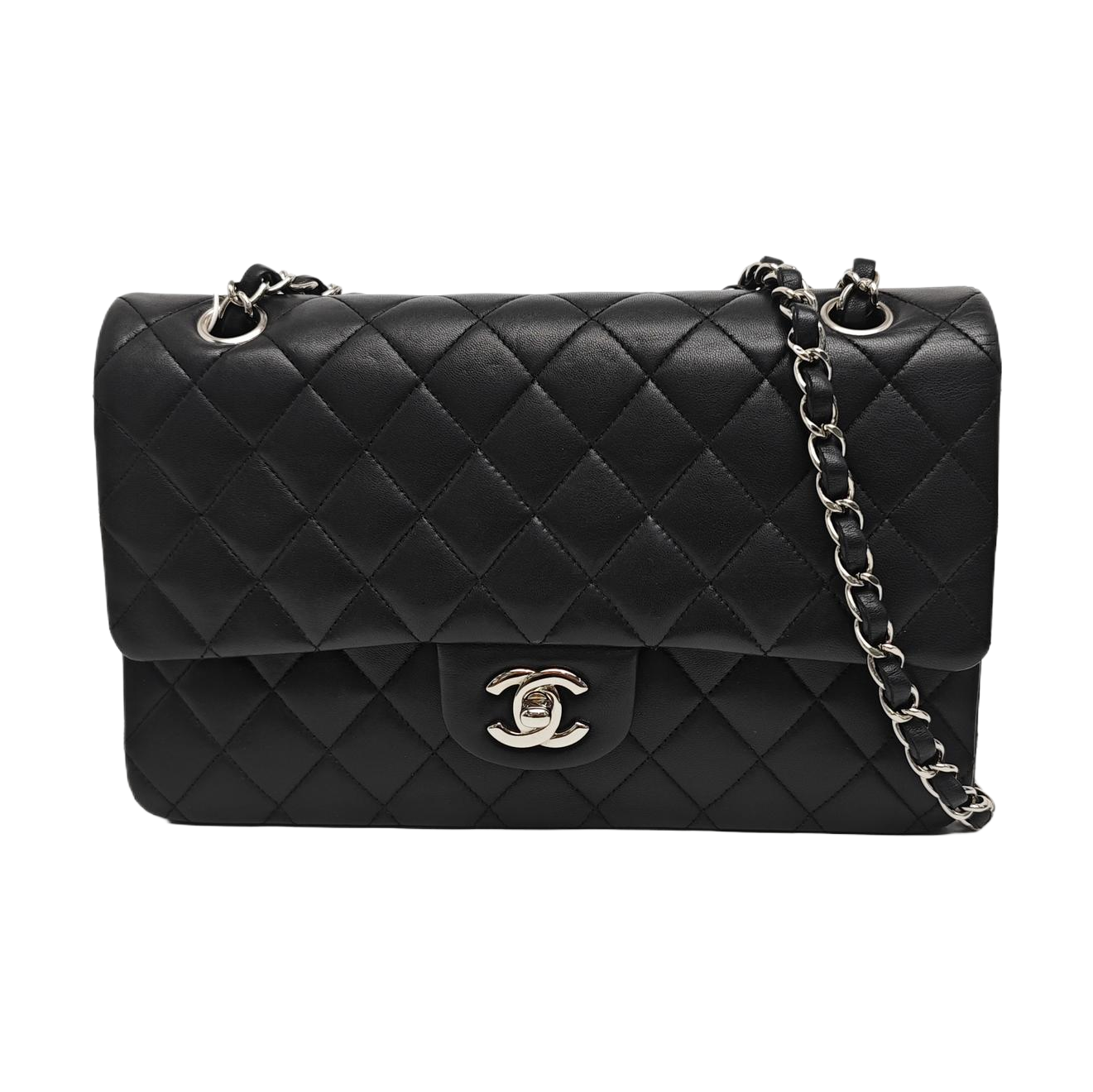 CLASSIC FLAP Medium Quilted Lambskin Black