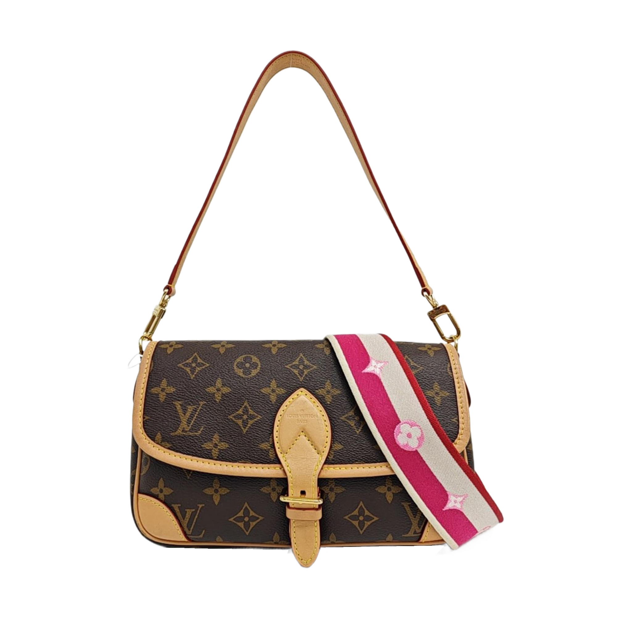 DIANE Monogram Coated Canvas Brown