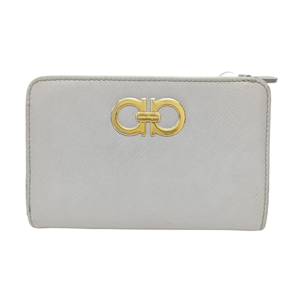 Gancini Calfskin Gray Wallet