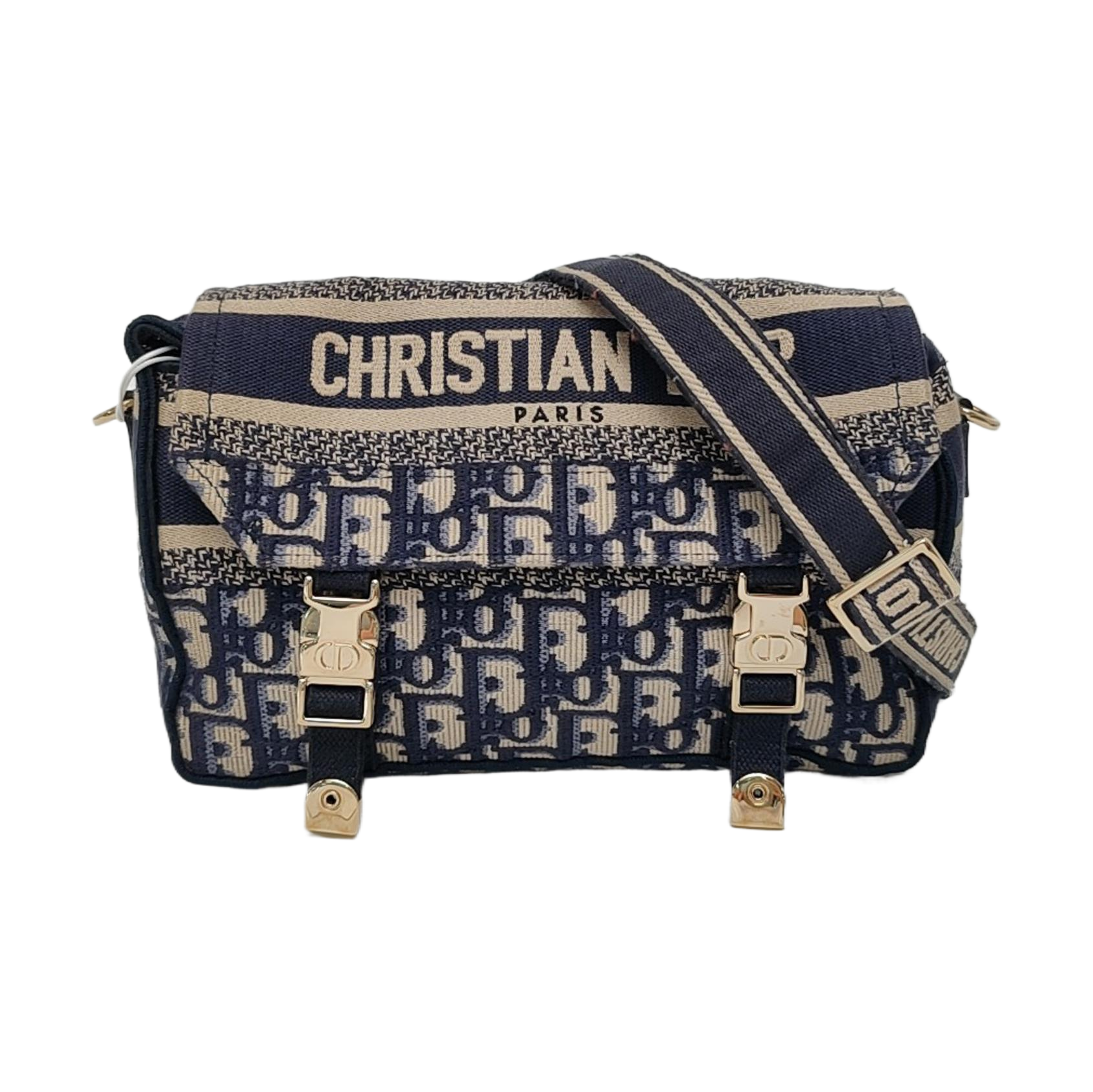 Diorcamp Small Oblique Canvas Blue