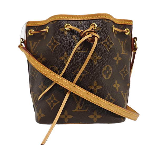 NÉONOÉ Nano Monogram Coated Canvas Brown