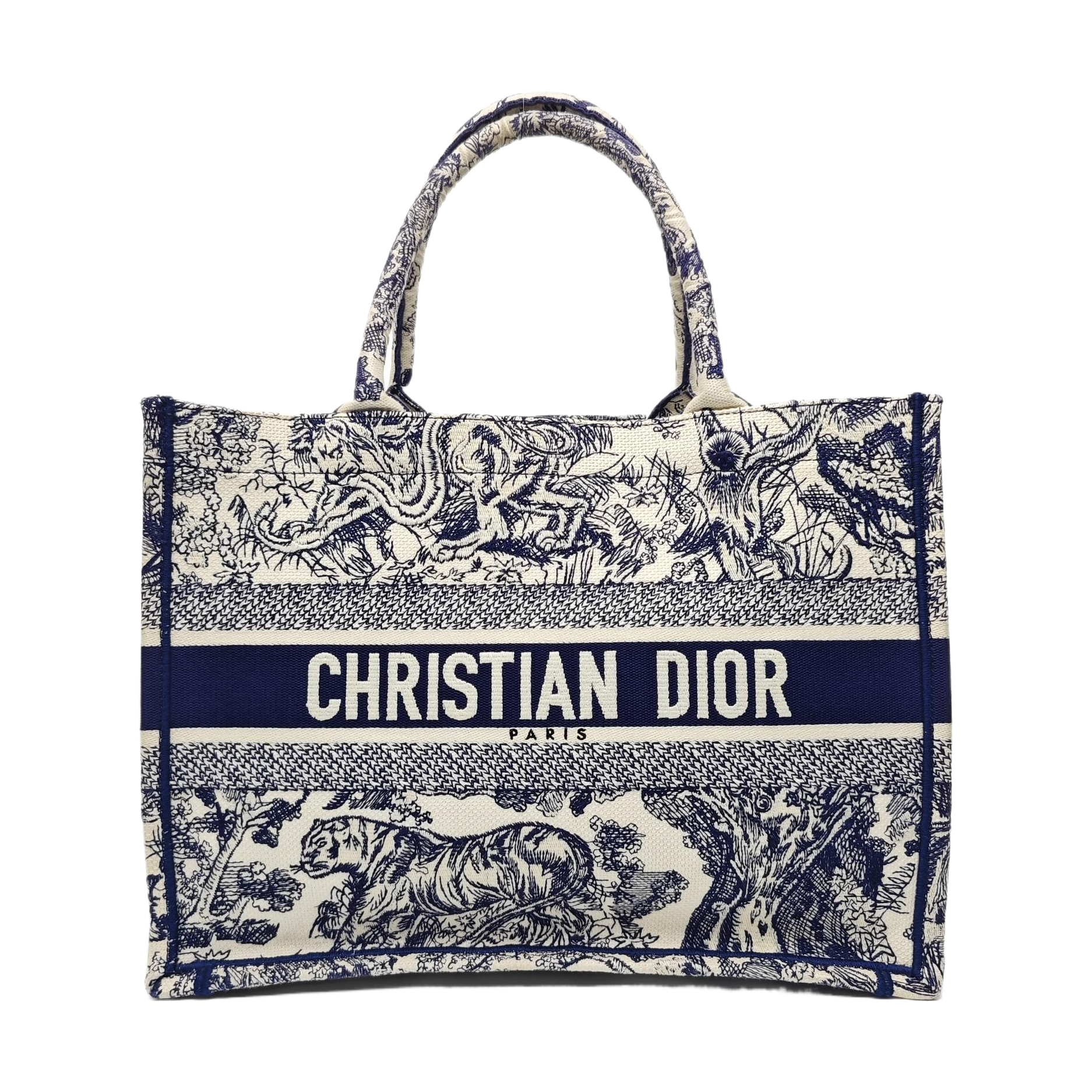 Book Tote Medium Canvas Blue