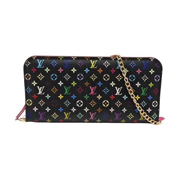 LV × TM INSOLITE Monogram Coated Canvas Black Wallet