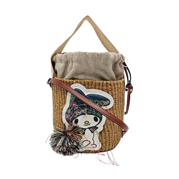 Woody Small Straw Beige