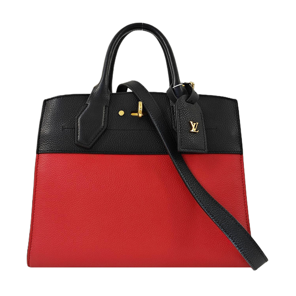 CITY STEAMER PM Calfskin Red