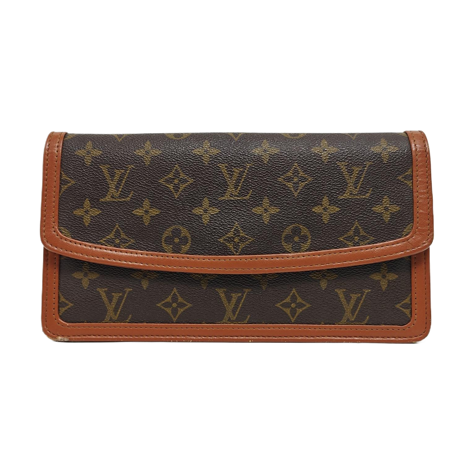 DAME Monogram Coated Canvas Brown