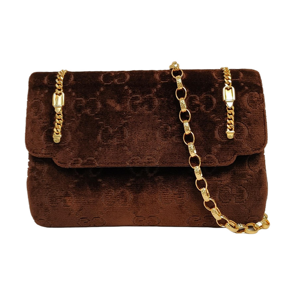 Monogram Velvet Brown