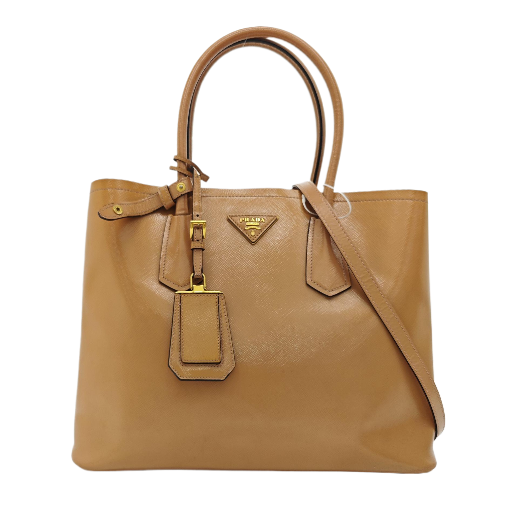 Double Saffiano Calfskin Brown