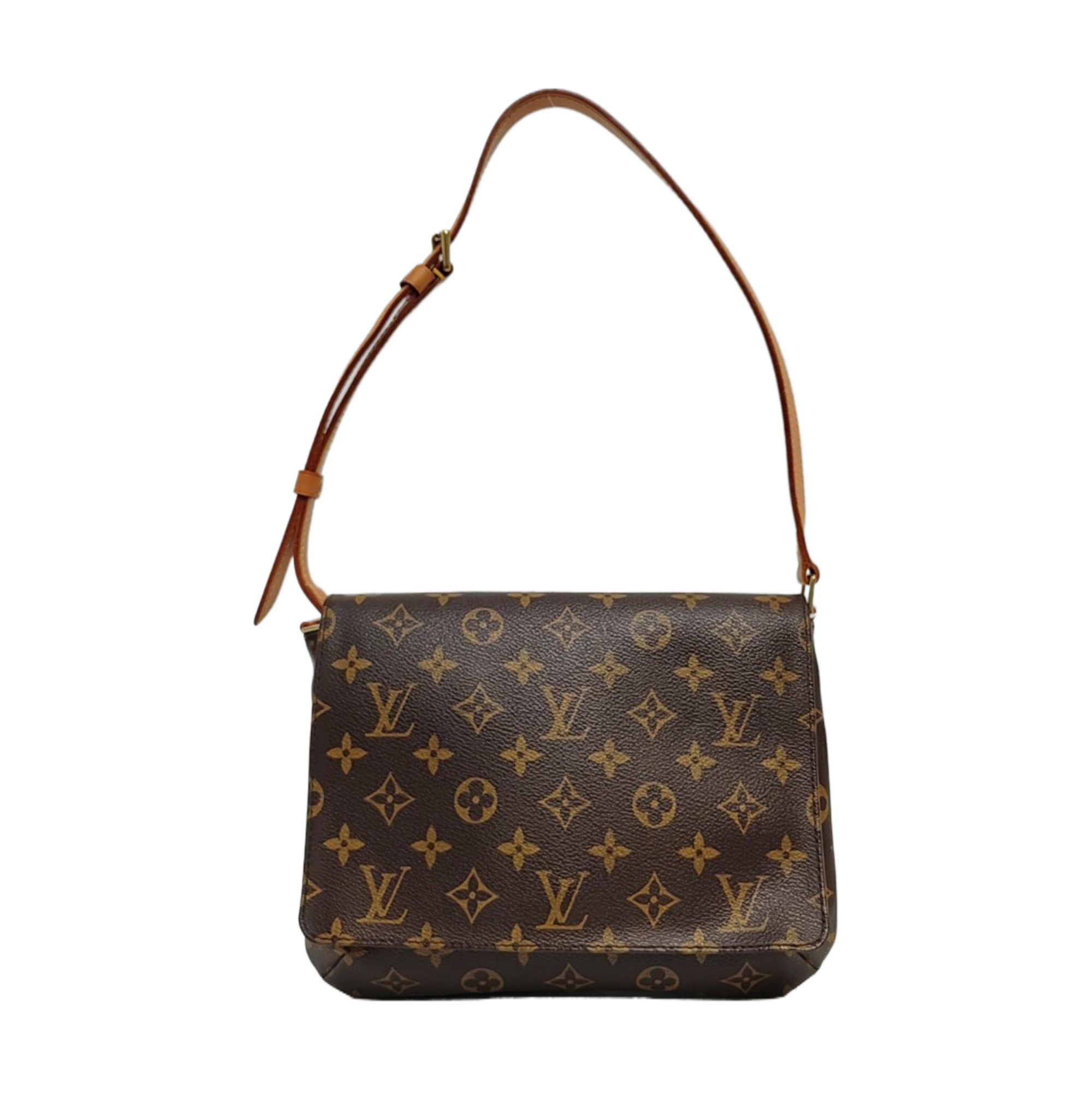 MUSETTE TANGO Monogram Coated Canvas Brown