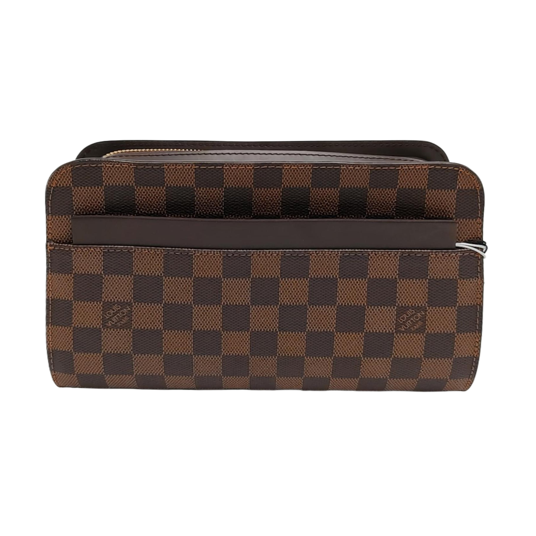 SAINT LOUIS Damier Ebene Coated Canvas Brown