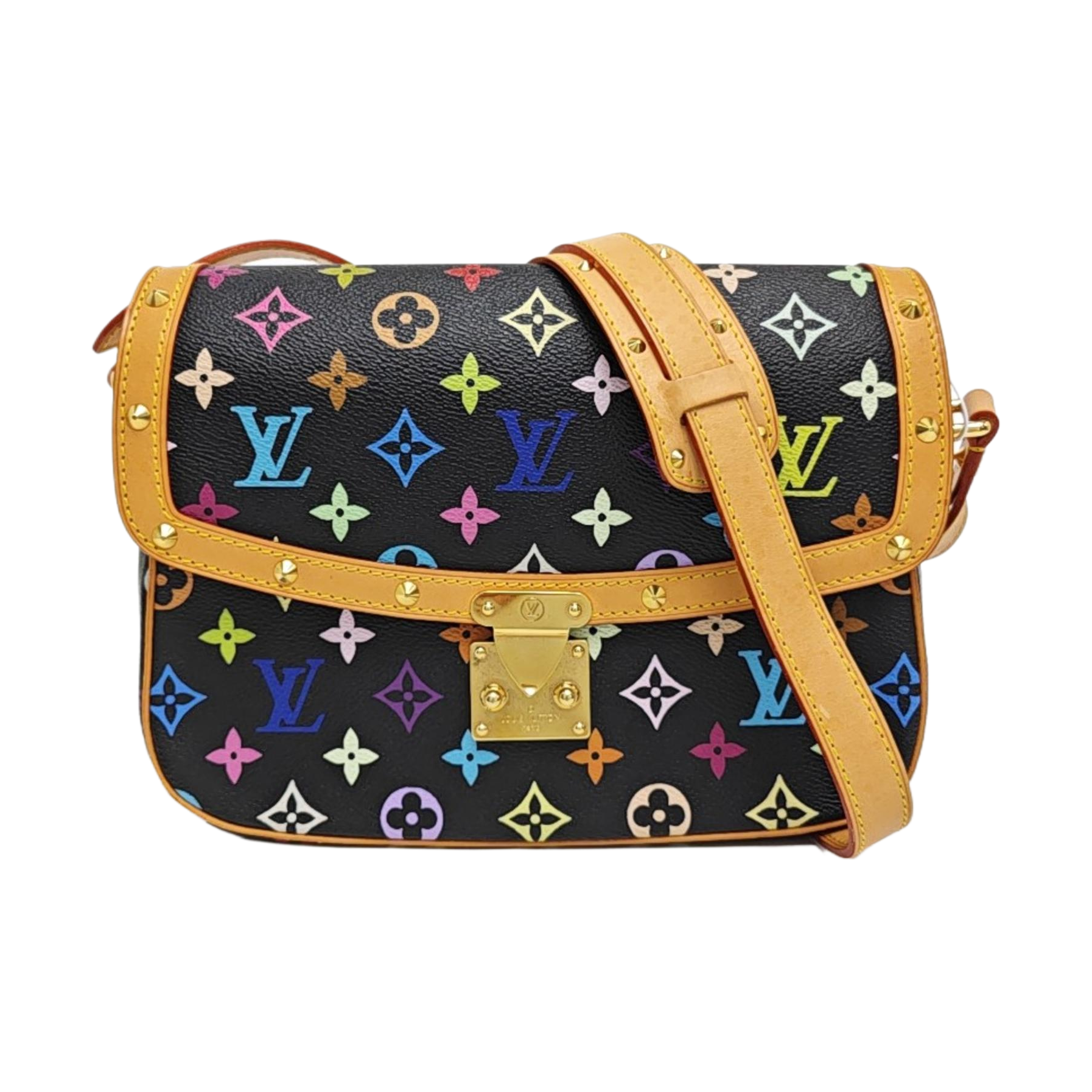 LV × TM SOLOGNE Monogram Coated Canvas Black