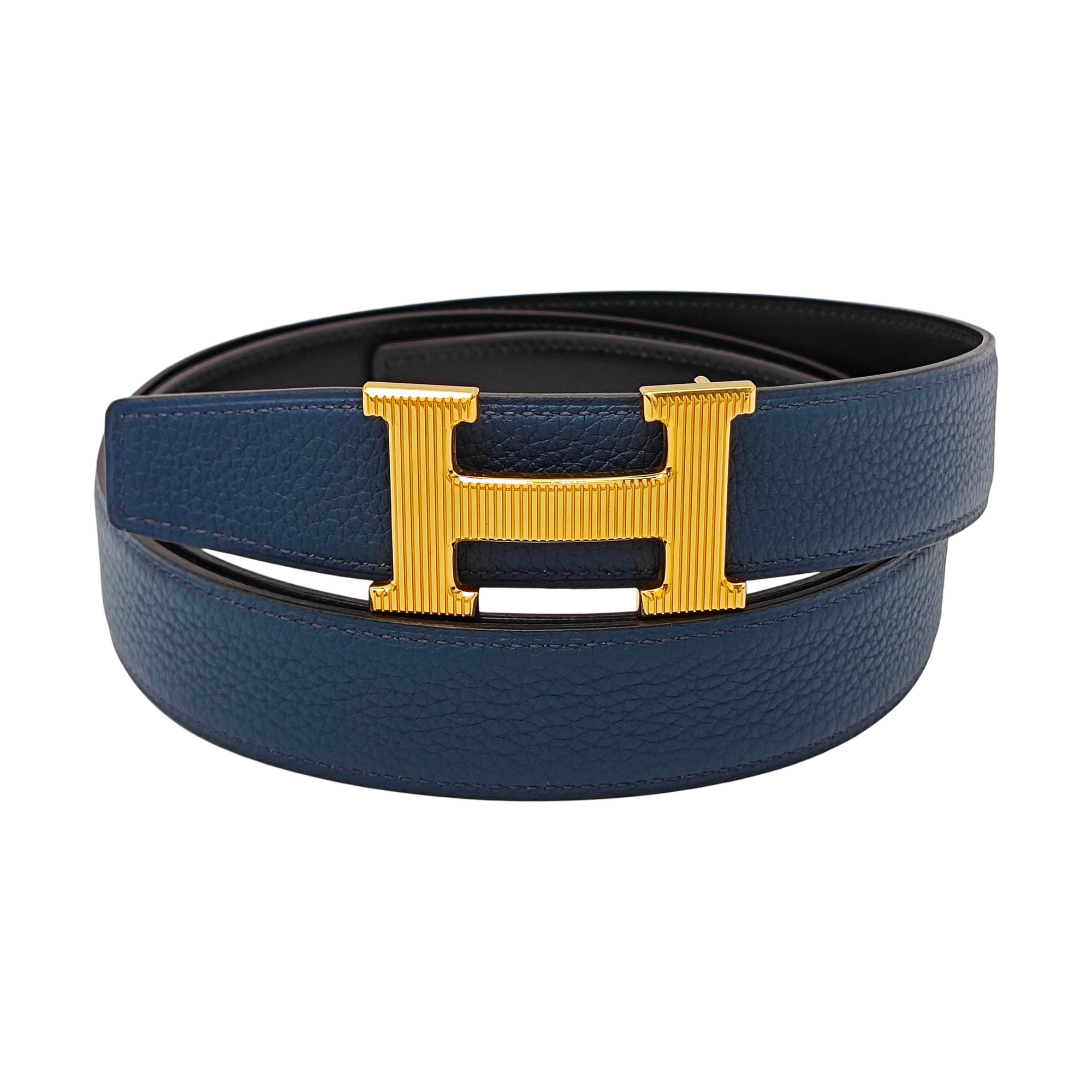Leather Belt Blue