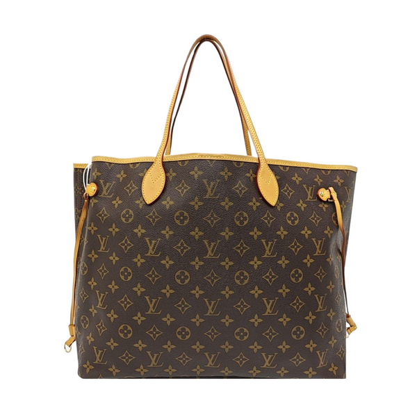 NEVERFULL GM Monogram Coated Canvas Brown