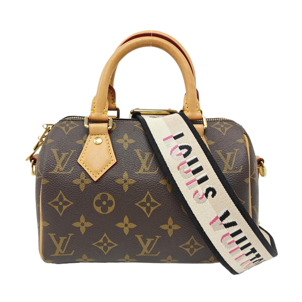 SPEEDY 20 Monogram Coated Canvas Brown