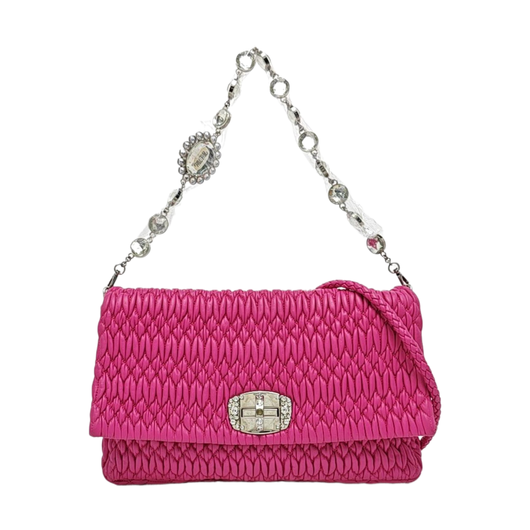 Crystal Quilted Lambskin Red
