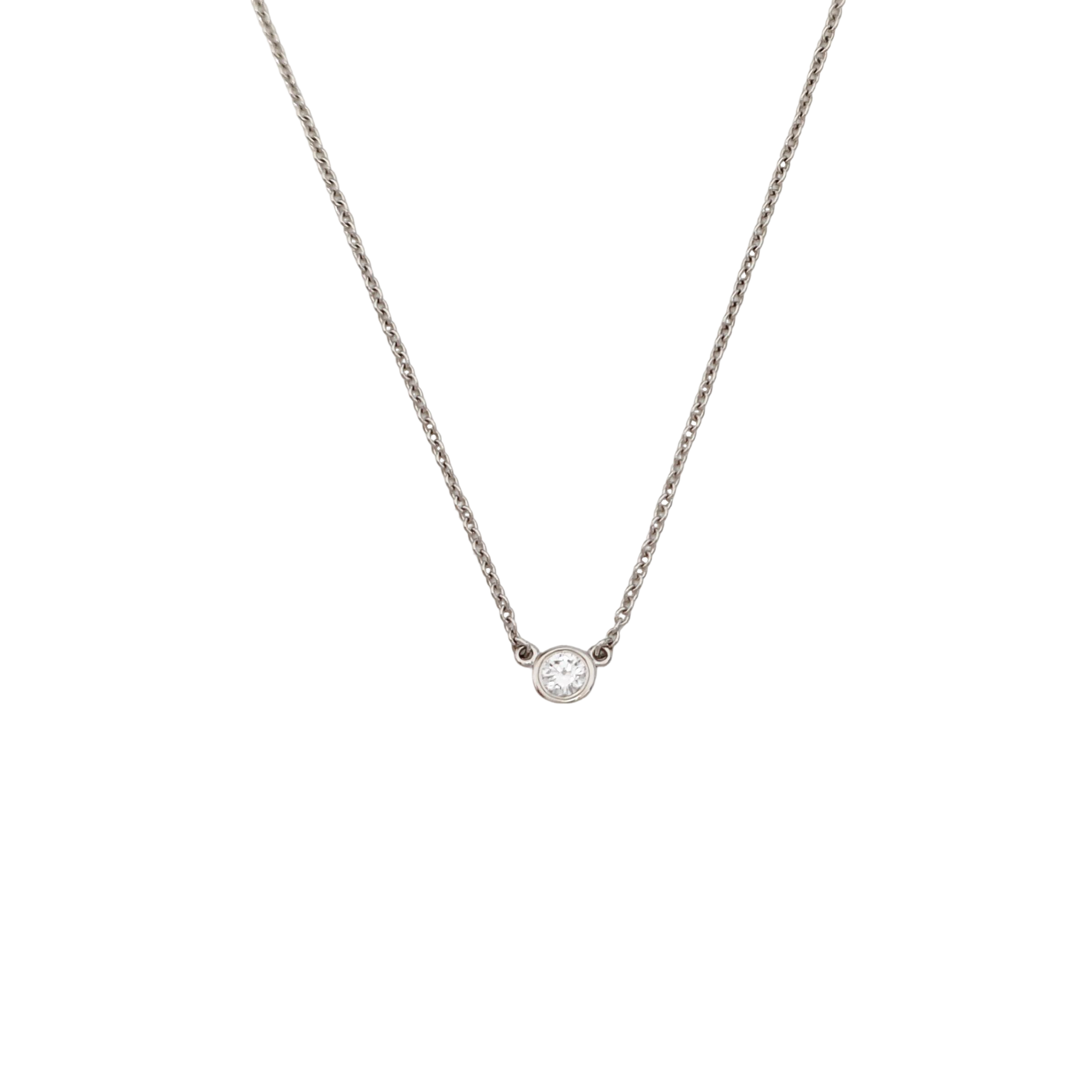Elsa Peretti Platinum 950 Silver Necklace