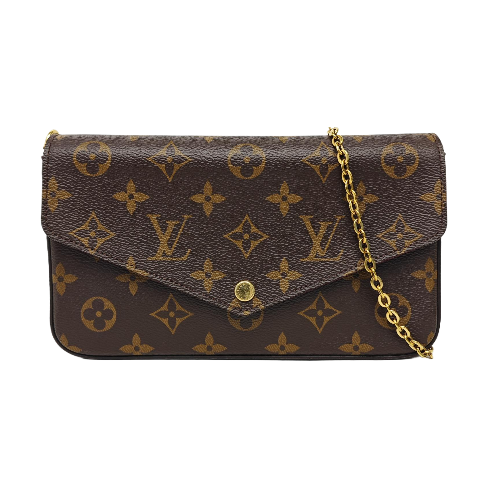 FÉLICIE Monogram Coated Canvas Brown