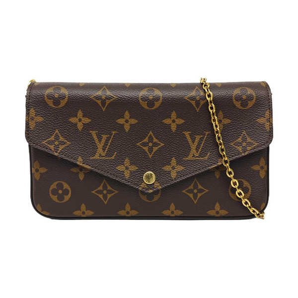 FÉLICIE Monogram Coated Canvas Brown