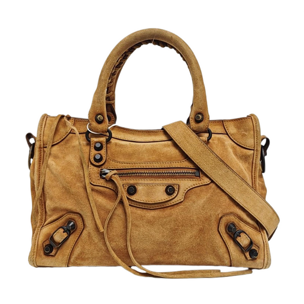 LE CITY Small Suede Brown