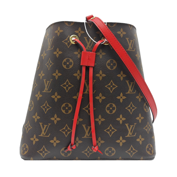 NÉONOÉ MM Monogram Coated Canvas Brown