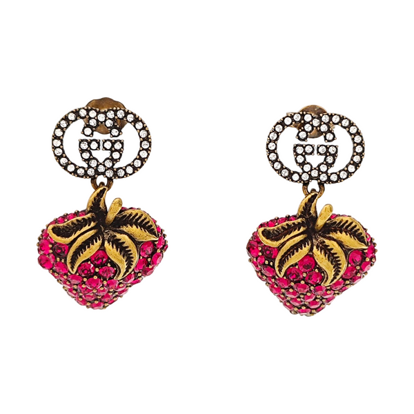 Interlocking G Metal Gold Earrings