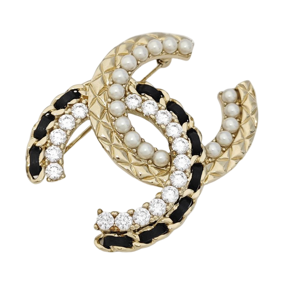 Metal Gold Brooch