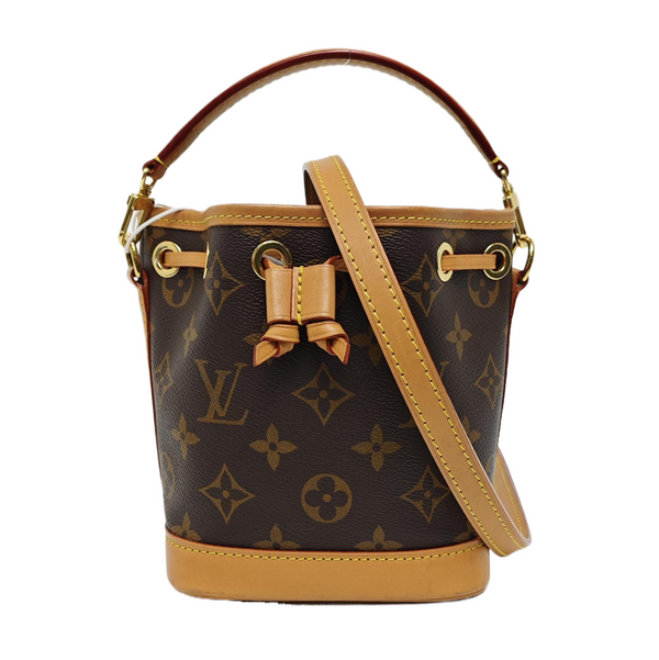 NOÉ Nano Monogram Coated Canvas Brown