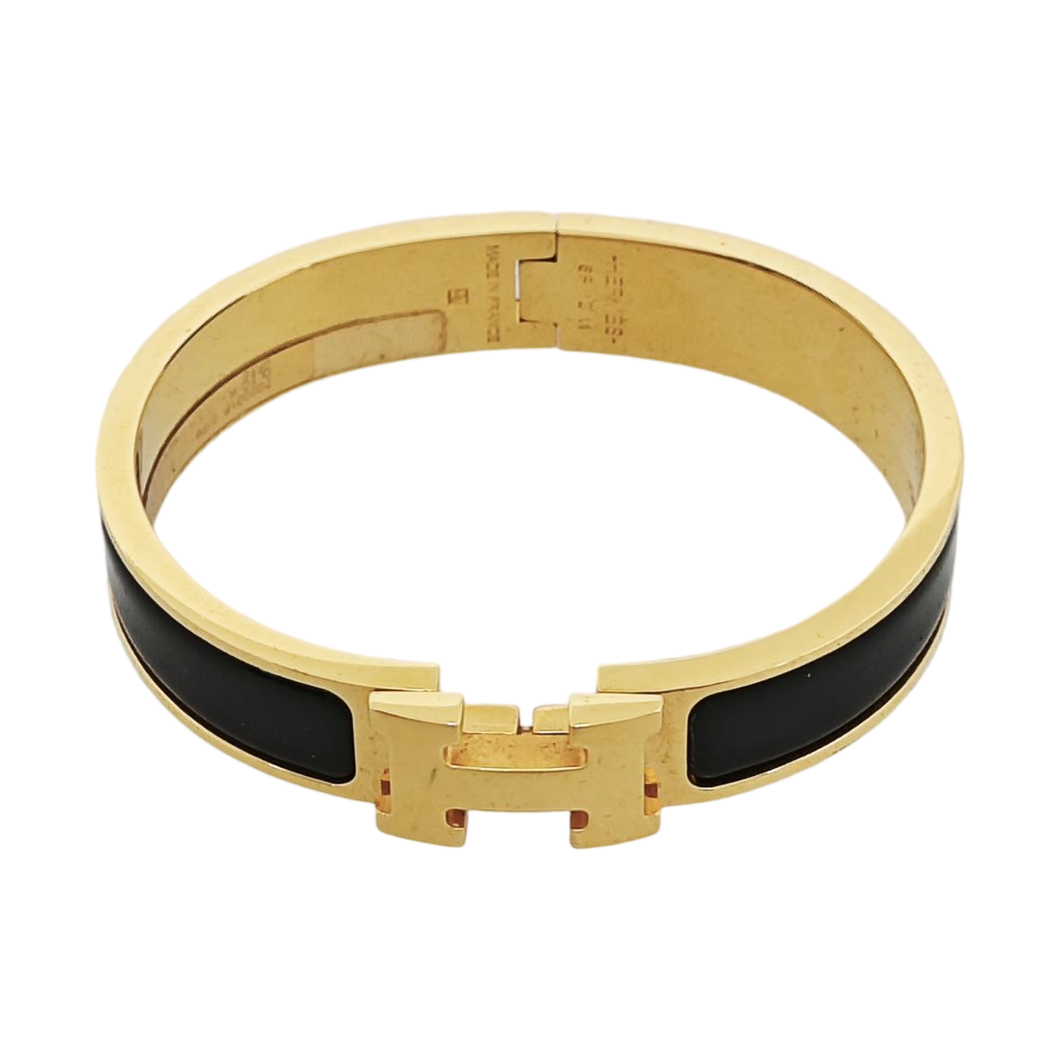 Clic H Metal Gold Bangle