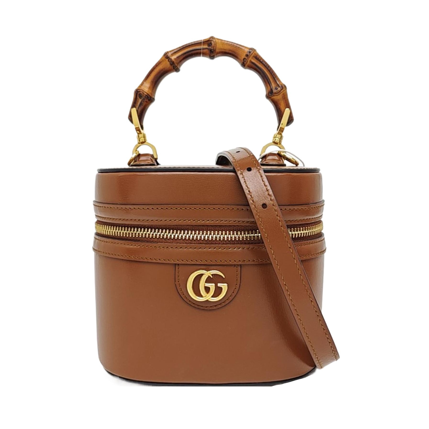 Calfskin Shoulder Bag Brown
