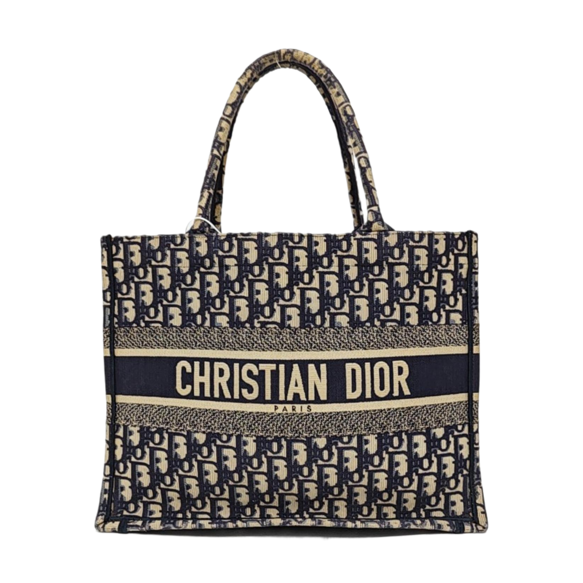 Book Tote Medium Oblique Canvas Blue