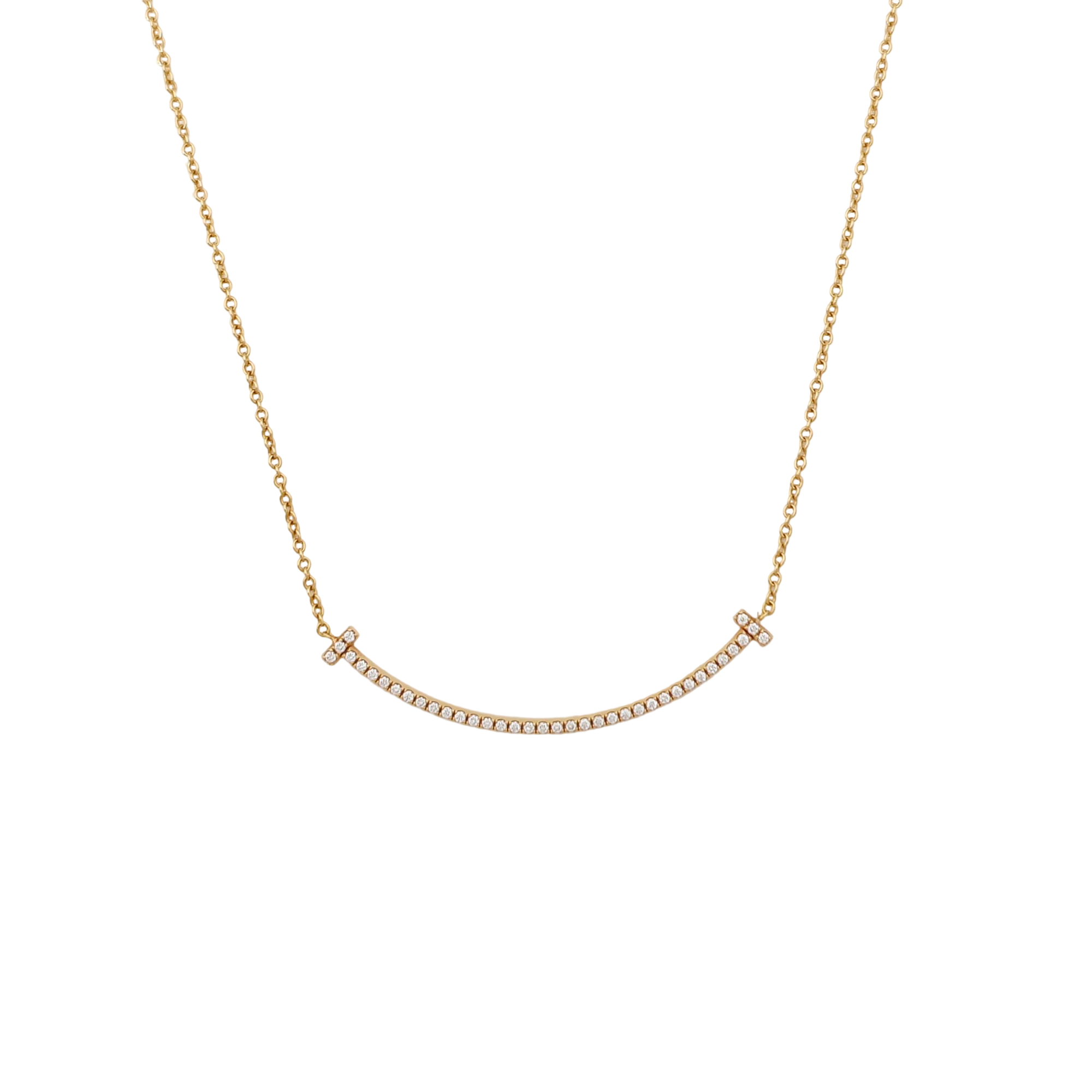 Tiffany T 18k Rose Gold Necklace