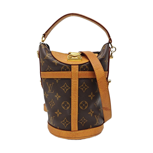 DUFFLE Monogram Coated Canvas Brown