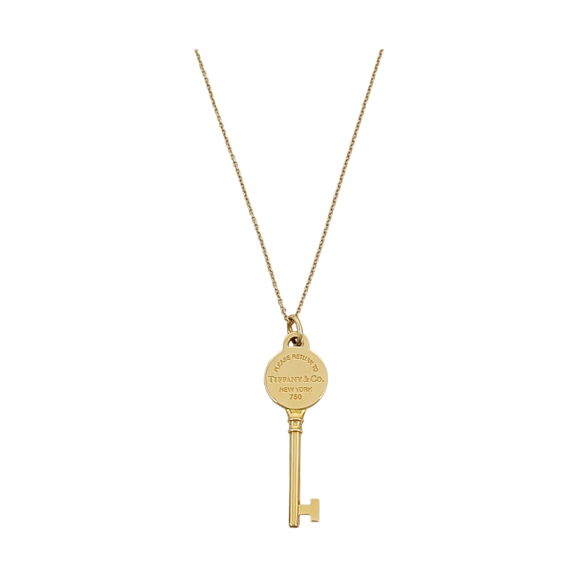 Tiffany Keys 18k Gold Necklace