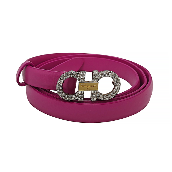 Leather Belt Purple