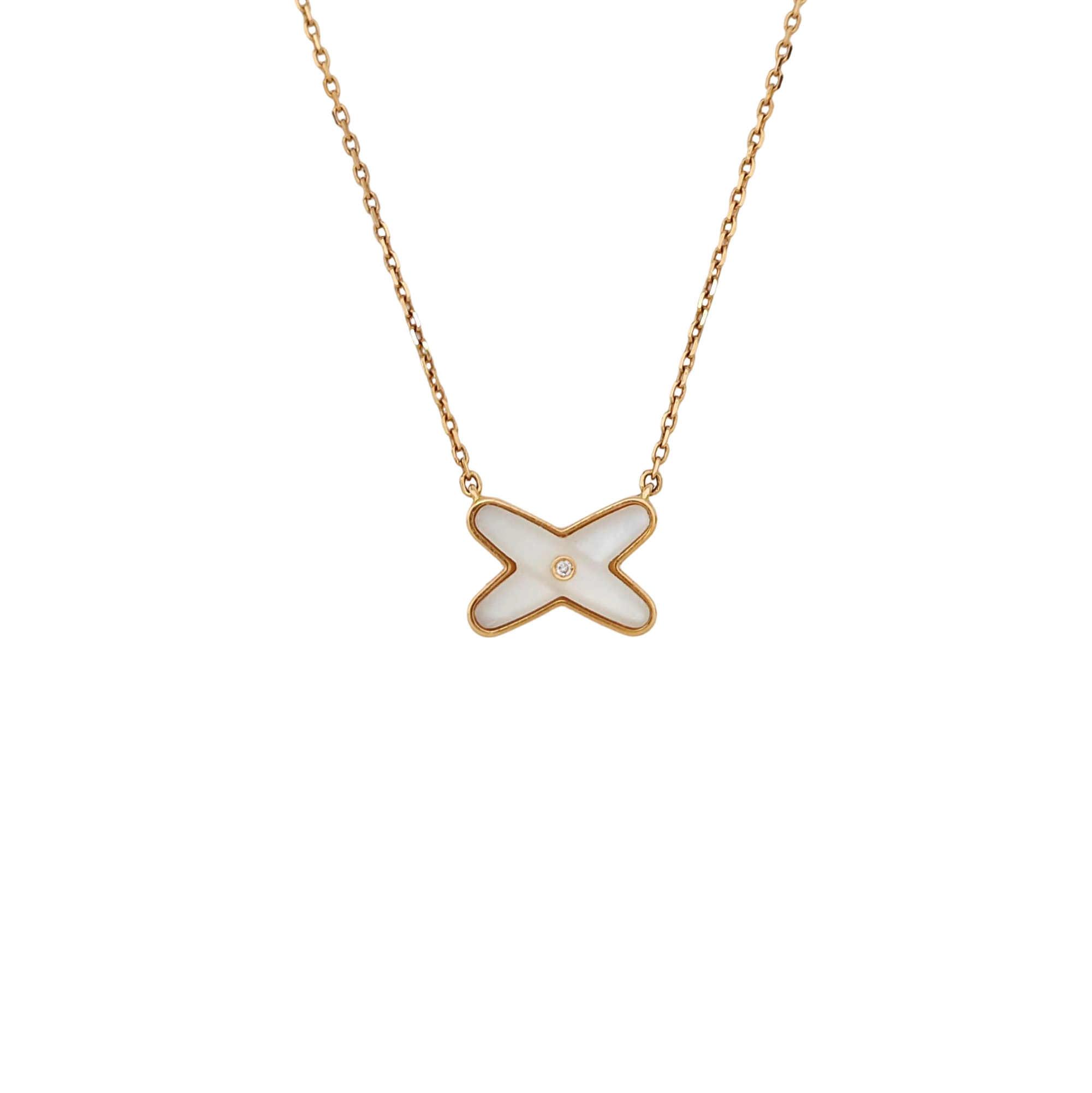 Jeux De Liens 18k Rose Gold Necklace