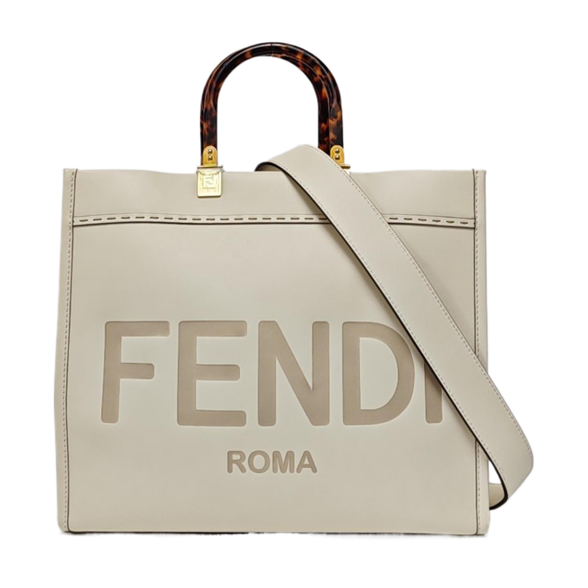Sunshine Medium Calfskin White