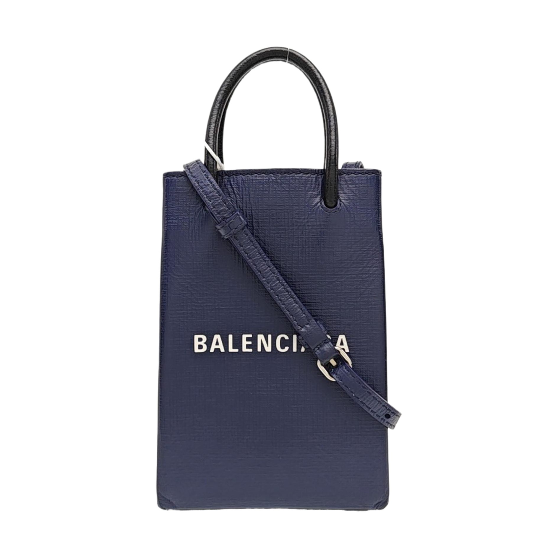 Calfskin Shoulder Bag Blue