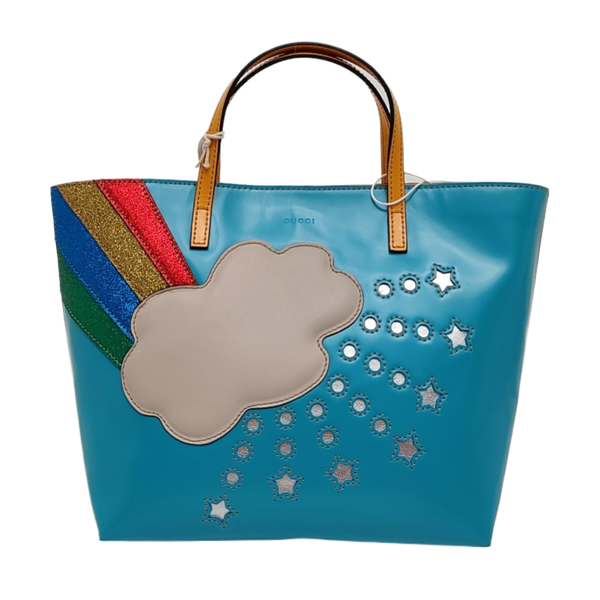 Calfskin Top Handle Bag Blue
