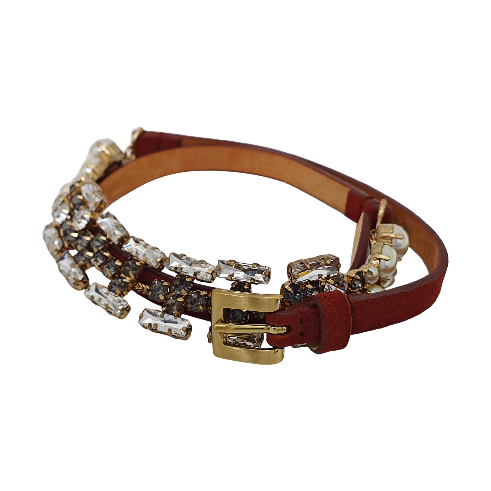 Suede Belt Brown