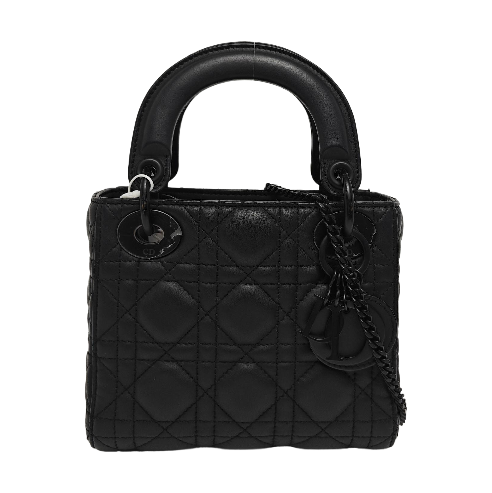 Lady Dior Mini Cannage Lambskin Black