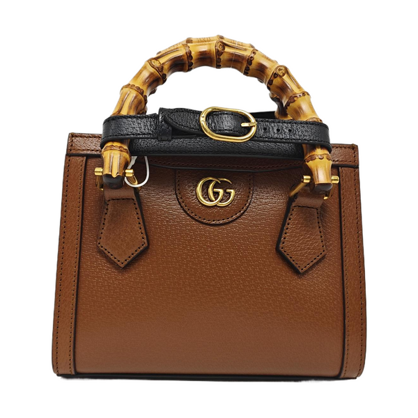 Diana Mini Calfskin Brown