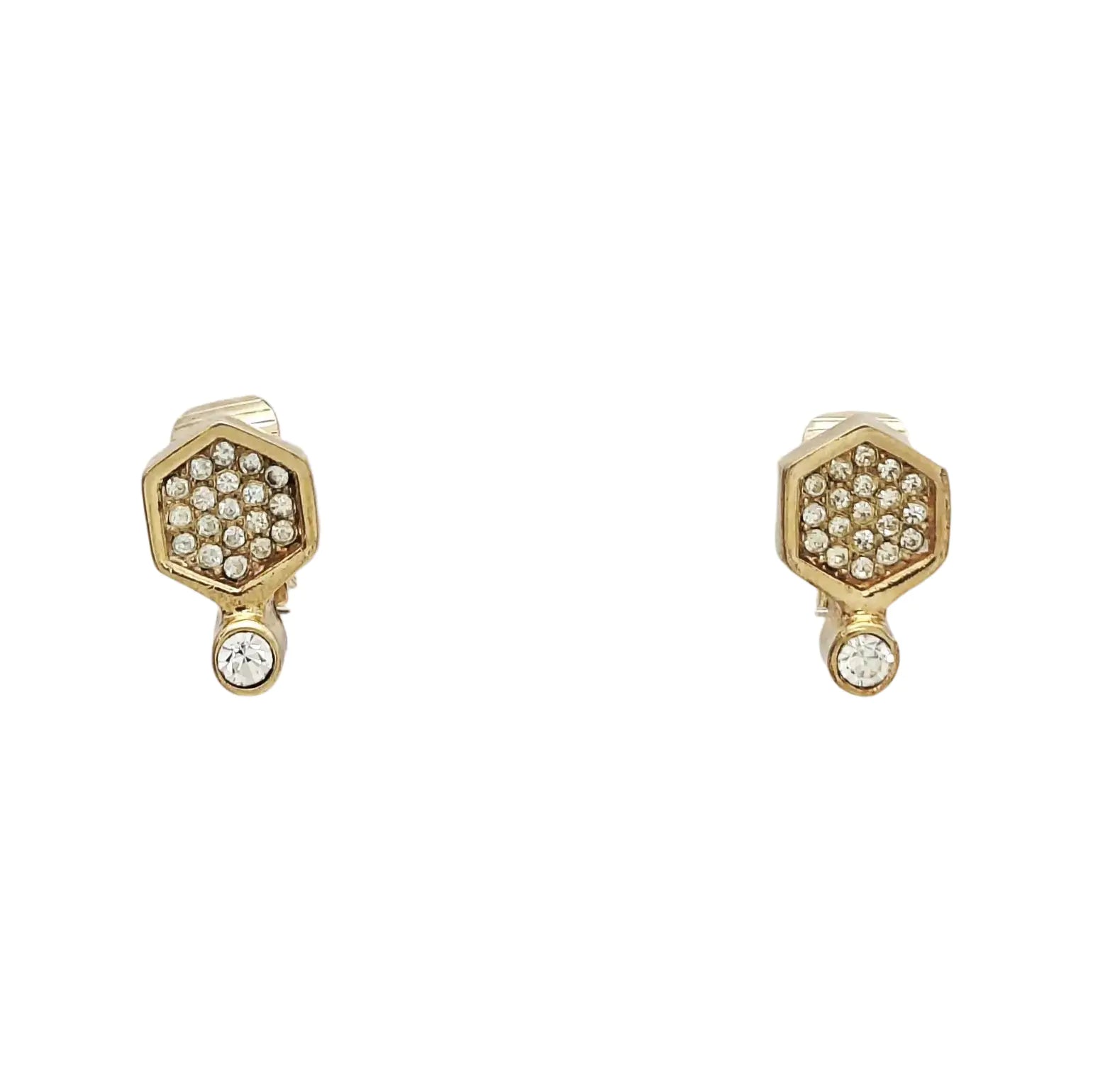 Metal Gold Clip On Earrings