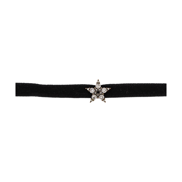 J'adior Fabric Black Necklace