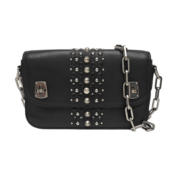Calfskin Shoulder Bag Black