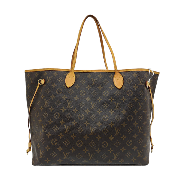 NEVERFULL GM Monogram Coated Canvas Brown