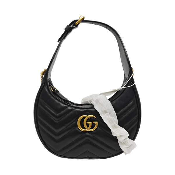 GG Marmont Mini Quilted Calfskin Black