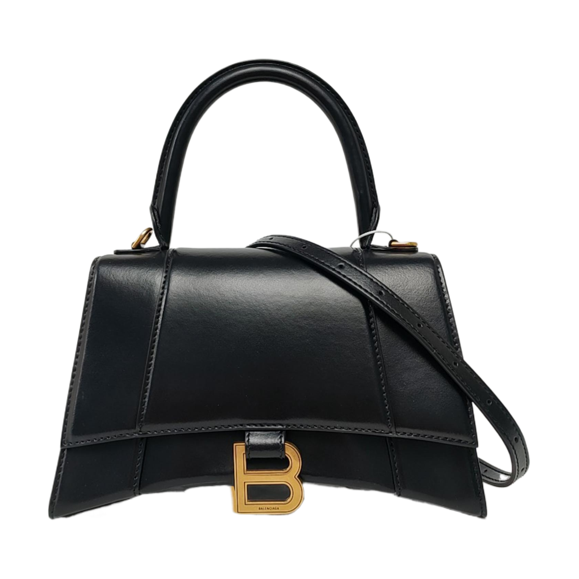Hourglass S Calfskin Black
